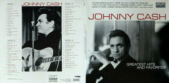 Vinyl Record Johnny Cash Greatest Hits and Favorites (2 LP) - 2