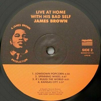 Disco de vinilo James Brown - Live At Home With His Bad Self (2 LP) - 6