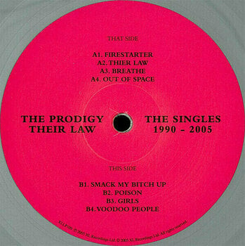 LP The Prodigy - Their Law Singles 1990-2005 (Silver Coloured) (2 LP) - 3