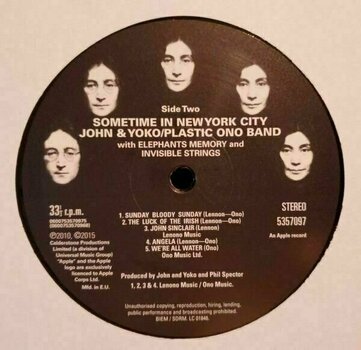 Vinyl Record John Lennon - Some Time In New York City (2 LP) - 6