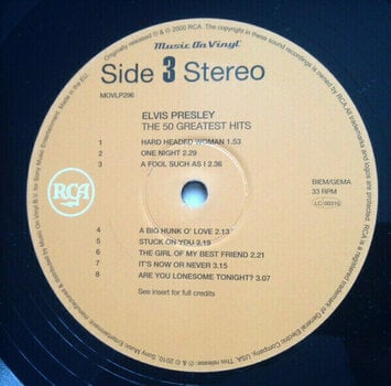 Disque vinyle Elvis Presley - 50 Greatest Hits (3 LP) (Déjà utilisé) - 7