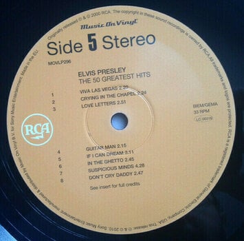 Disque vinyle Elvis Presley - 50 Greatest Hits (3 LP) (Déjà utilisé) - 9
