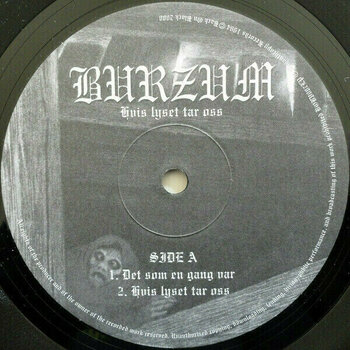 Vinyl Record Burzum - Hvis Lyset Tar Oss (LP) - 2