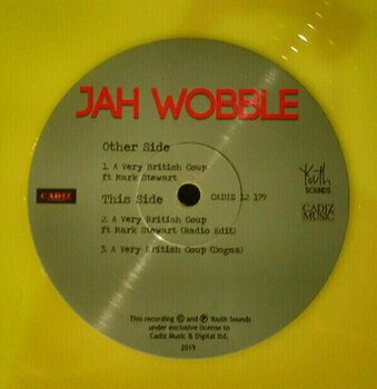 Vinyl Record Jah Wobble - A Very British Coup (Limited Edition) (Neon Yellow Coloured) (EP) - 3
