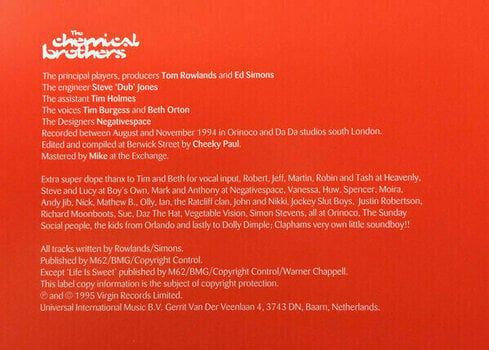 Disco de vinil The Chemical Brothers - Exit Planet Dust (2 LP) - 3