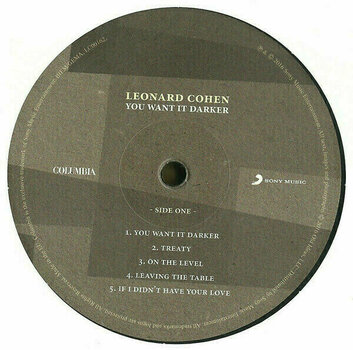 Vinyl Record Leonard Cohen - You Want It Darker (LP) - 2