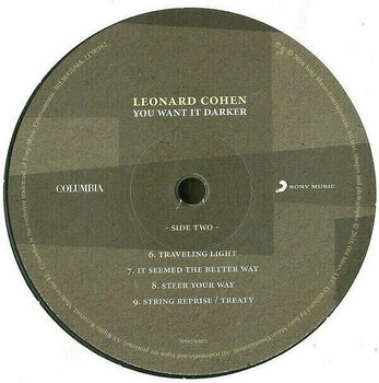 Vinyl Record Leonard Cohen - You Want It Darker (LP) - 3