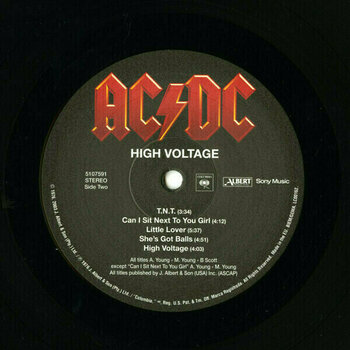 Hanglemez AC/DC - High Voltage (Reissue) (LP) - 3