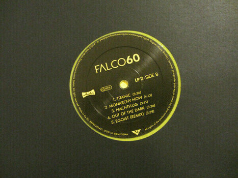 Vinylskiva Falco - Falco 60 (Yellow Coloured Vinyl) (2 LP) - 7