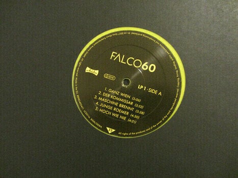 Disco de vinilo Falco - Falco 60 (Yellow Coloured Vinyl) (2 LP) - 9