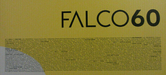 Disco de vinilo Falco - Falco 60 (Yellow Coloured Vinyl) (2 LP) - 11