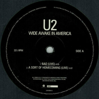 Vinylskiva U2 - Wide Awake In America (LP) - 2