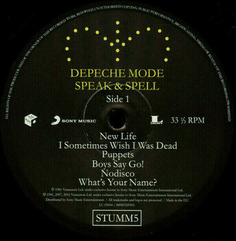 Disque vinyle Depeche Mode Speak and Spell (LP) - 6