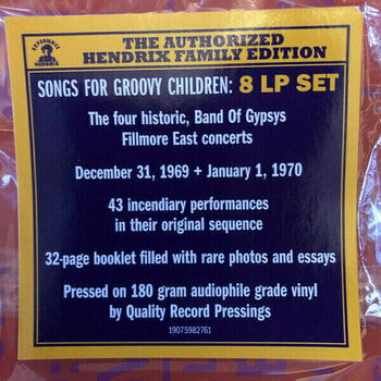 LP deska Jimi Hendrix - Songs For Groovy Children: The Fillmore East Concerts (Box Set) (8 LP) - 3