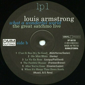 Vinylskiva Louis Armstrong - Great Satchmo Live/What a Wonderful World Live 1956-1967 (2 LP) - 3
