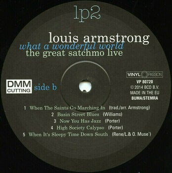 Vinyl Record Louis Armstrong - Great Satchmo Live/What a Wonderful World Live 1956-1967 (2 LP) - 5
