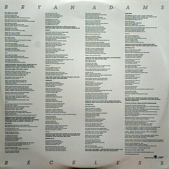 Disco de vinilo Bryan Adams - Reckless (2 LP) - 9