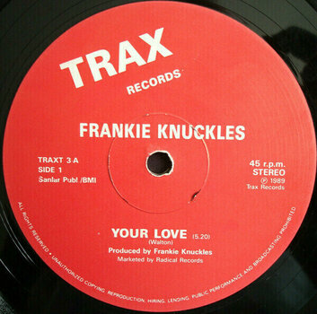 Hanglemez Frankie Knuckles - Baby Wants To Ride / Your Love (LP) - 4