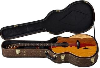 electro-acoustic guitar Luna Vista Eagle Tropical Wood Eagle motif on exotic marquetry electro-acoustic guitar - 2