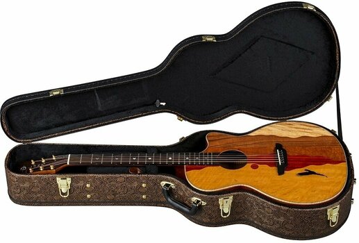 Elektroakusztikus gitár Luna Vista Eagle Tropical Wood Eagle motif on exotic marquetry - 3