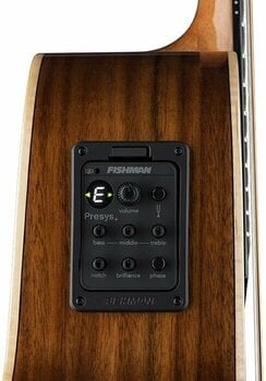 Jumbo elektro-akoestische gitaar Luna Vista Eagle Tropical Wood Eagle motif on exotic marquetry - 5