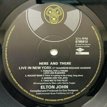 Vinyl Record Elton John - Here And There (LP) - 4