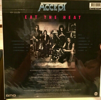 Vinyl Record Accept - Eat the Heat (Flaming Coloured Vinyl) (LP) - 2