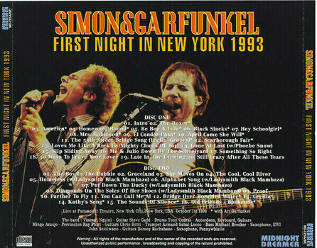 Vinylskiva Simon & Garfunkel - Paramount Theatre 1993 (2 LP) - 3