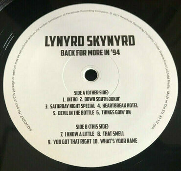Vinyl Record Lynyrd Skynyrd - Back For More In '94 (2 LP) - 3