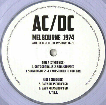 Vinyl Record AC/DC - Melbourne 1974 & The TV Collection (2 LP) - 10