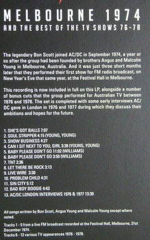 Vinyylilevy AC/DC - Melbourne 1974 & The TV Collection (2 LP) - 13