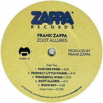 Vinyl Record Frank Zappa - Zoot Allures (LP) - 3