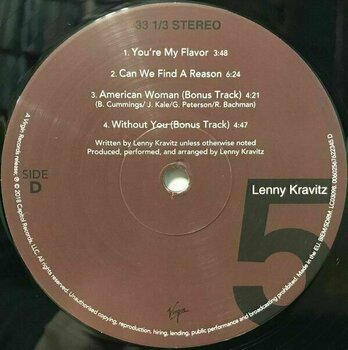 Disque vinyle Lenny Kravitz - 5 (Album) (2 LP) - 5
