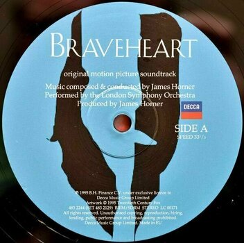 Vinyl Record Braveheart - Original Motion Picture Soundtrack (James Horner) (2 LP) - 2