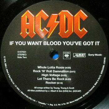 Vinyl Record AC/DC - If You Want Blood You've Got It (Reissue) (LP) - 3