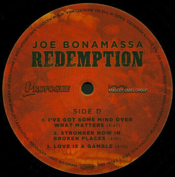 Vinyl Record Joe Bonamassa Redemption (2 LP) - 6