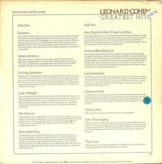 Vinylplade Leonard Cohen - Greatest Hits (Reissue) (LP) - 2