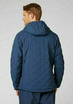 Outdoor Jacket Helly Hansen Lifaloft Hooded Stretch Insulator Jacket North Sea Blue XL Outdoor Jacket - 4