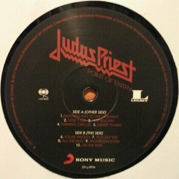 LP Judas Priest Point of Entry (LP) - 4