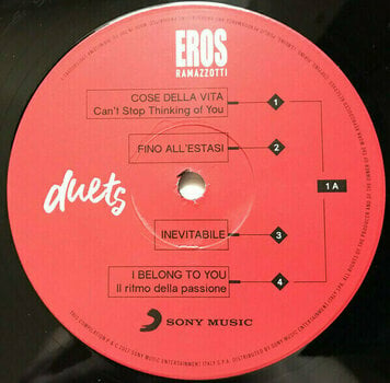 Disco de vinil Eros Ramazzotti Eros Duets (Gatefold Sleeve) (2 LP) - 4