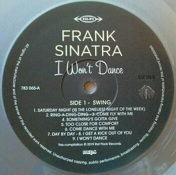 Hanglemez Frank Sinatra - I Won't Dance (Silver Coloured) (LP + CD) - 4