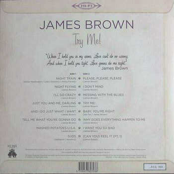 Vinyl Record James Brown - Try Me (Purple Vinyl) (LP + CD) - 3