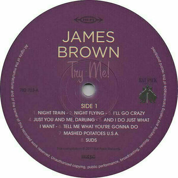 Vinylskiva James Brown - Try Me (Purple Vinyl) (LP + CD) - 4