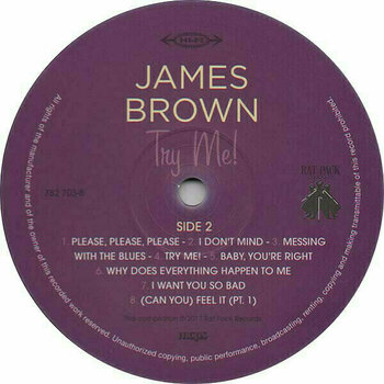 Vinyylilevy James Brown - Try Me (Purple Vinyl) (LP + CD) - 5