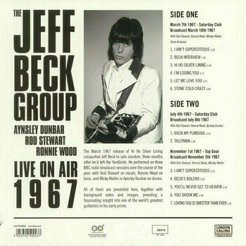 Vinyl Record Jeff Beck - Live On Air 1967 (Red Coloured) (180g) (LP) - 3