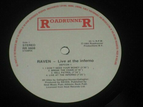 Vinyylilevy Raven - Live At The Inferno (2 LP) - 4
