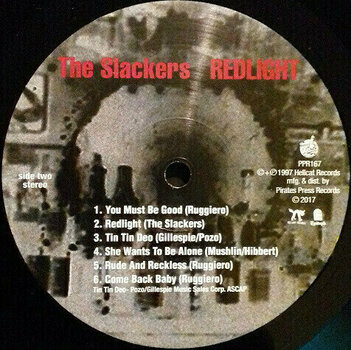 Vinyl Record The Slackers - Redlight (20th Anniversary Edition) (LP) - 3