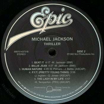 Vinyl Record Michael Jackson Thriller (LP) - 3