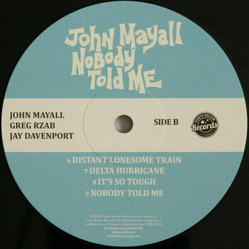 Vinyl Record John Mayall - Nobody Told Me (feat. Joe Bonamassa, Todd Rundgren, Alex Lifeson) (LP) - 6