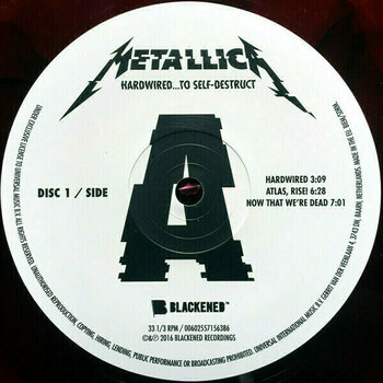 Disque vinyle Metallica - Hardwired...To Self-Destruct (Red Vinyl) (LP) - 3